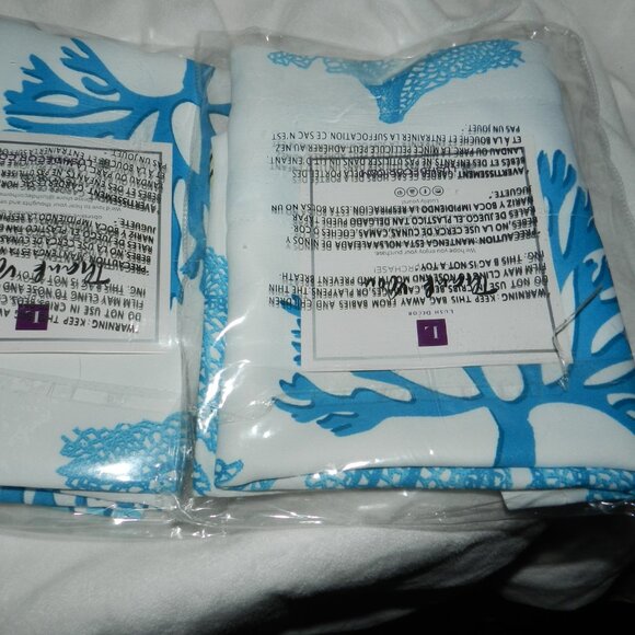 Lush Decor Coastal Reef Feather Light Filtering Window Valance🆕FAST📦🏃🏻💨⚡🚚 - Picture 12 of 16